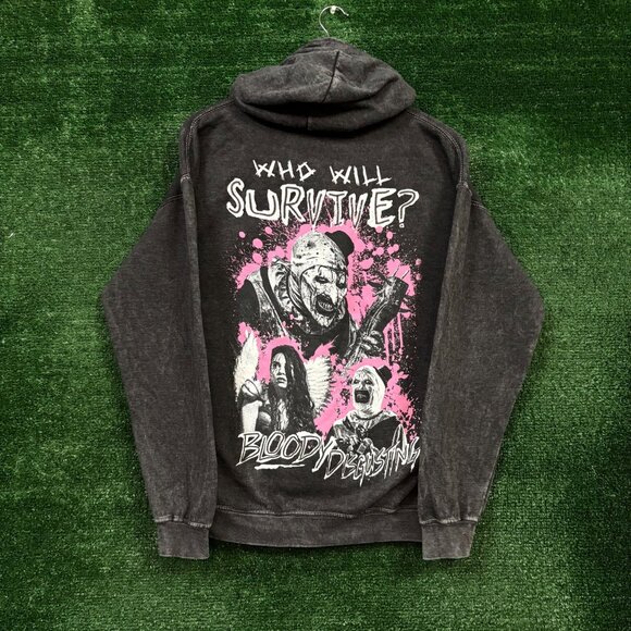 Terrifier X Bloody Disgusting Horror Hoodie Size Medium - Picture 1 of 5